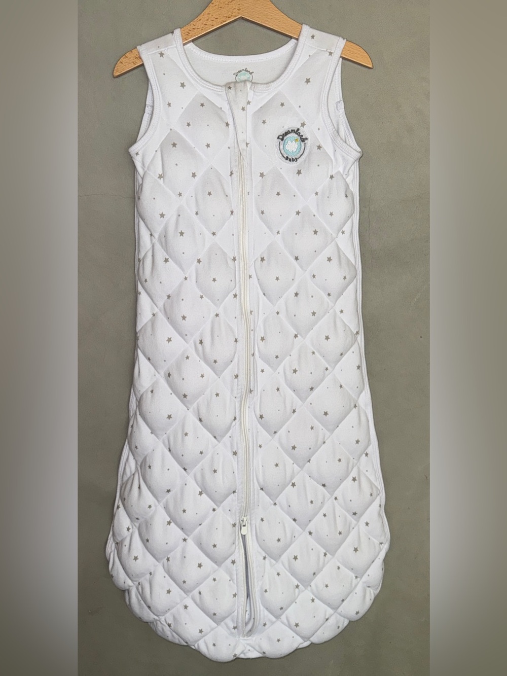 Dreamland Baby sleep sack Large 12-24 months white star